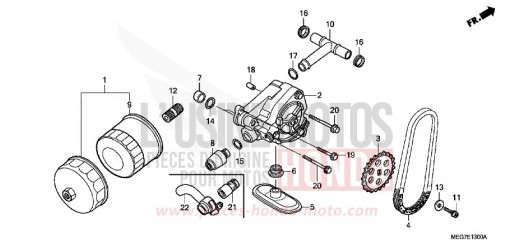 OIL PUMP VT750CSC de 2012